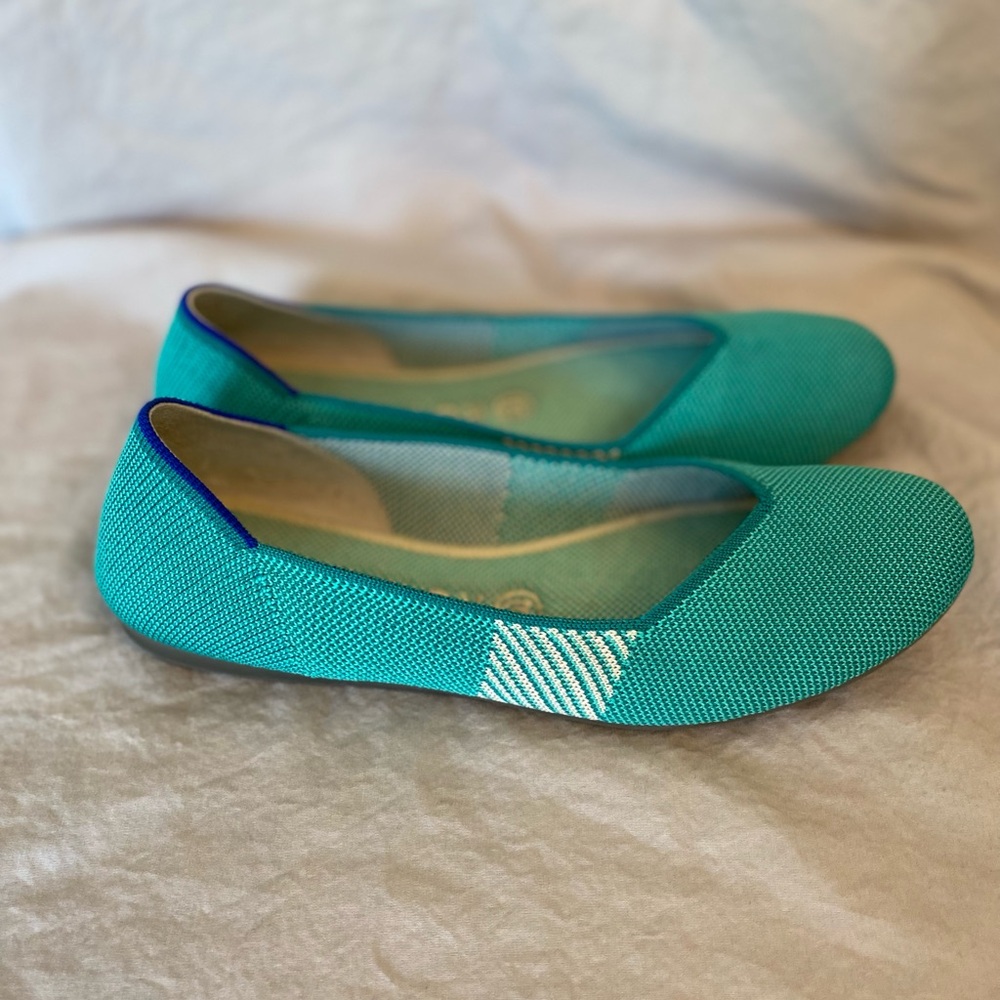 Retired Rothy’s Calypso Blue Green Turquoise Teal Flats - Picture 5 of 13